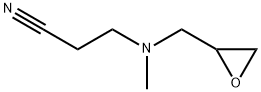 3-[methyl(oxiran-2-ylmethyl)amino]propanenitrile Struktur