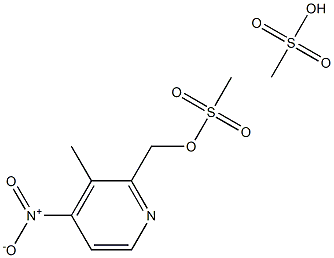 (3-METHYL-4-NITRO-2-PYRIDINYL)METHYL METHANESULFONATE METHANESULFONATE Struktur