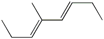 4-Methyl-3,5-octadiene. Struktur