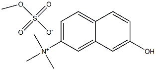 7-hydroxy-N,N,N-trimethylnaphthalen-2-aminium methyl sulfate Struktur