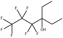 3-Hexanol, 3-ethyl-4,4,5,5,6,6,6-heptafluoro- Struktur