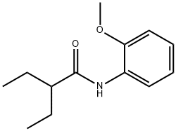 2-ethyl-N-(2-methoxyphenyl)butanamide Struktur