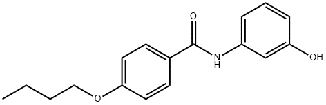 4-butoxy-N-(3-hydroxyphenyl)benzamide Struktur