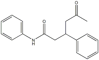 5-oxo-N,3-diphenylhexanamide Struktur