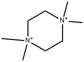 1,1,4,4-Tetramethylpiperazine-1,4-diium Struktur