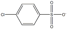 p-Chlorobenzenesulfonic acid anion Struktur