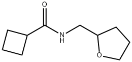 N-(tetrahydro-2-furanylmethyl)cyclobutanecarboxamide Struktur