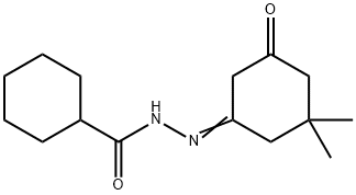 N'-(3,3-dimethyl-5-oxocyclohexylidene)cyclohexanecarbohydrazide Struktur