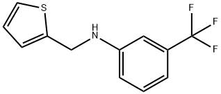 N-(thiophen-2-ylmethyl)-3-(trifluoromethyl)aniline Struktur