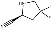 2-Pyrrolidinecarbonitrile, 4,4-difluoro-, (2S)- Struktur