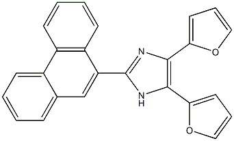 4,5-di(2-furyl)-2-(9-phenanthryl)-1H-imidazole Struktur