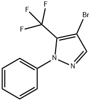 4-bromo-1-phenyl-5-(trifluoromethyl)-1H-pyrazole Struktur