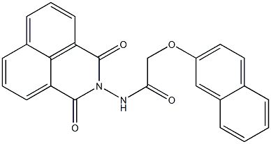 N-(1,3-dioxo-1H-benzo[de]isoquinolin-2(3H)-yl)-2-(2-naphthyloxy)acetamide Struktur