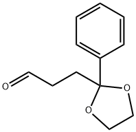 3-(2-Phenyl-1,3-dioxolan-2-yl)propanal Struktur