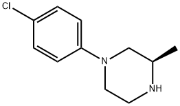 1-(4-Chlorophenyl)-3-(R)-methylpiperazine Struktur