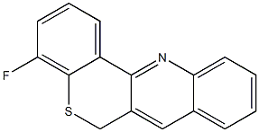 4-Fluoro-6H-[1]benzothiopyrano[4,3-b]quinoline Struktur