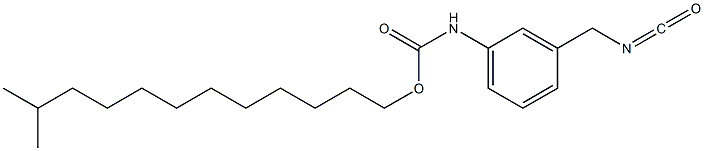 Carbamic acid, (3-isocyanatomethylphenyl)-, isotridecyl ester Struktur