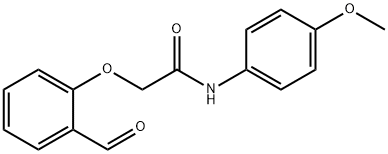 2-(2-formylphenoxy)-N-(4-methoxyphenyl)acetamide Struktur