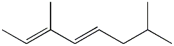 3,7-Dimethyl-2,4-octadiene. Struktur