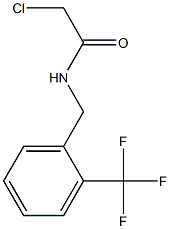 2-Chloro-N-[2-(trifluoromethyl)benzyl]acetamide Struktur