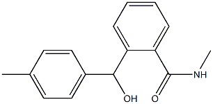 2-[hydroxy(4-methylphenyl)methyl]-N-methylbenzamide Struktur