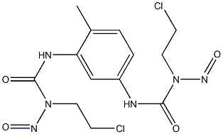 1,1'-(4-Methyl-1,3-phenylene)bis[3-(2-chloroethyl)-3-nitrosourea] Struktur