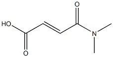 3-(dimethylcarbamoyl)prop-2-enoic acid Struktur