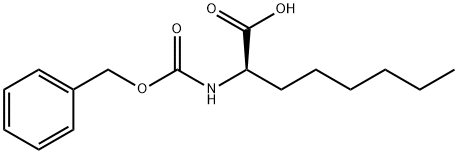 Octanoic acid, 2-[[(phenylmethoxy)carbonyl]amino]-, (2R)- Struktur