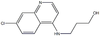 3-[(7-chloroquinolin-4-yl)amino]propan-1-ol Struktur