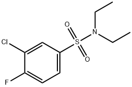 3-chloro-N,N-diethyl-4-fluorobenzenesulfonamide Struktur