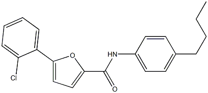 N-(4-butylphenyl)-5-(2-chlorophenyl)furan-2-carboxamide Struktur