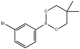 2-(3-bromophenyl)-5,5-dimethyl-1,3,2-dioxaborinane Struktur