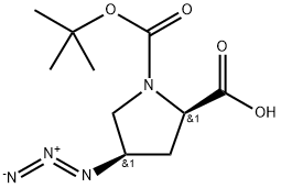 cis-4-Azido-N-Boc-D-proline Struktur