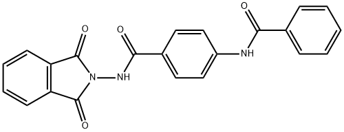 4-(benzoylamino)-N-(1,3-dioxo-1,3-dihydro-2H-isoindol-2-yl)benzamide Struktur