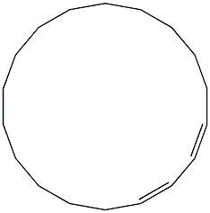 1,3-Cyclooctadecadiene. Struktur