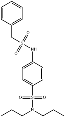 4-[(benzylsulfonyl)amino]-N,N-dipropylbenzenesulfonamide Struktur