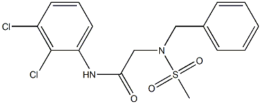 2-[benzyl(methylsulfonyl)amino]-N-(2,3-dichlorophenyl)acetamide Struktur