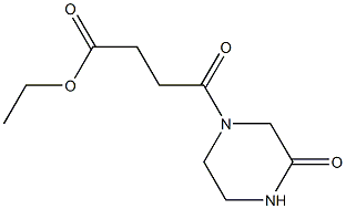 ethyl 4-oxo-4-(3-oxo-1-piperazinyl)butanoate Struktur