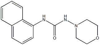 N-(4-MORPHOLINYL)-N'-(1-NAPHTHYL)UREA Struktur