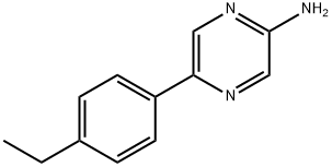 2-Amino-5-(4-ethylphenyl)pyrazine Struktur