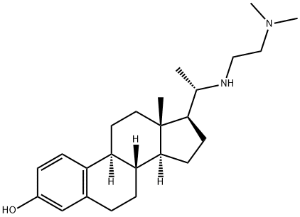 19-Norpregna-1,3,5(10)-trien-3-ol, 20-[[2-(dimethylamino)ethyl]amino]-, (20S)- Structure