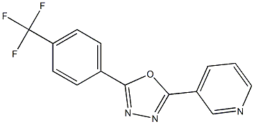 3-{5-[4-(trifluoromethyl)phenyl]-1,3,4-oxadiazol-2-yl}pyridine Struktur