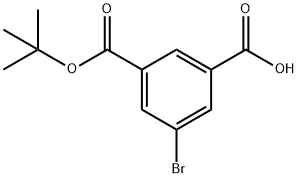 1,3-Benzenedicarboxylic acid, 5-bromo-, 1-(1,1-dimethylethyl) ester Struktur