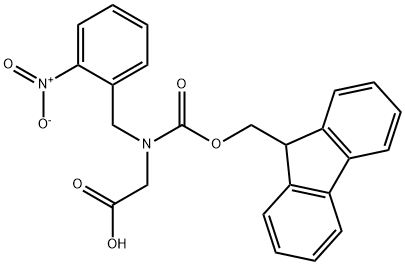 N-Fmoc-2-nitrobenzyl-glycine Struktur