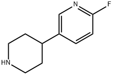 2-fluoro-5-piperidin-4-ylpyridine Struktur