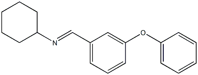 N-cyclohexyl-N-(3-phenoxybenzylidene)amine Struktur