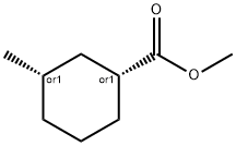 3-Methyl-cyclohexanecarboxylic acid methyl ester Struktur