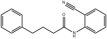 N-(2-cyanophenyl)-4-phenylbutanamide Struktur