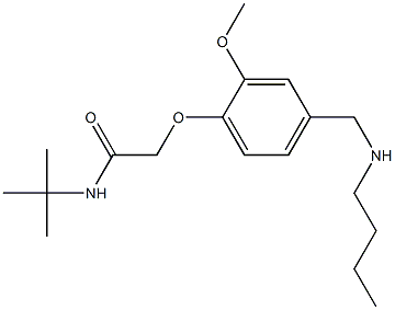 N-(tert-butyl)-2-{4-[(butylamino)methyl]-2-methoxyphenoxy}acetamide Struktur