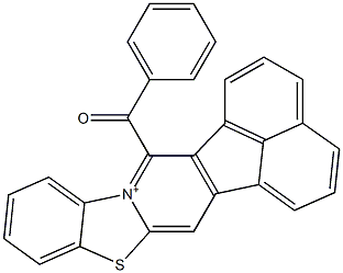 14-benzoylacenaphtho[1',2':4,5]pyrido[2,1-b][1,3]benzothiazol-13-ium Struktur